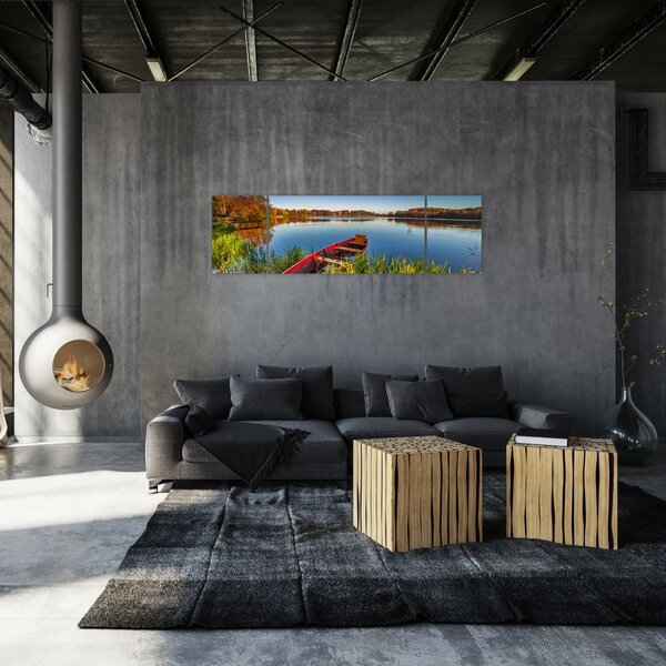 Obraz czerwonej kropki (170x50 cm)