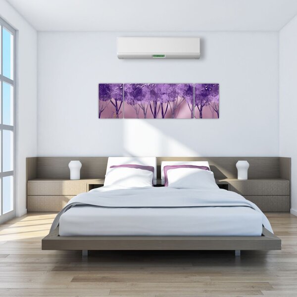 Obraz - Jeleń w magicznym lesie (170x50 cm)