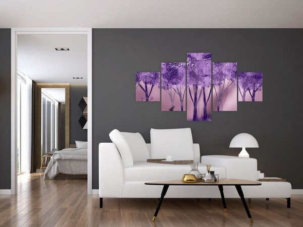 Obraz - Jeleń w magicznym lesie (125x70 cm)