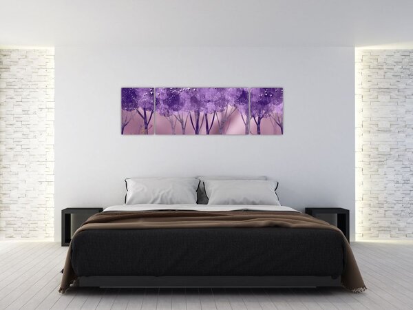 Obraz - Jeleń w magicznym lesie (170x50 cm)