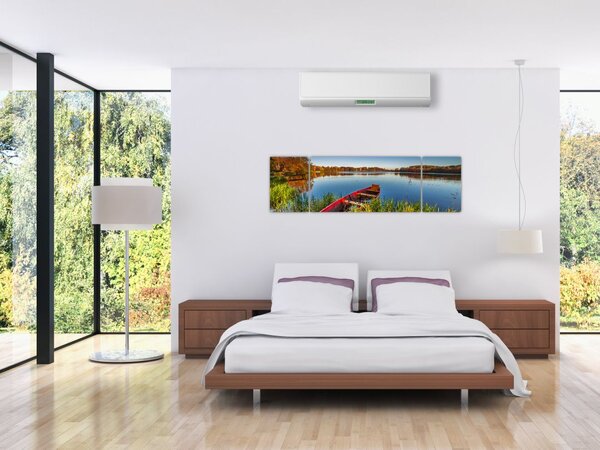 Obraz czerwonej kropki (170x50 cm)