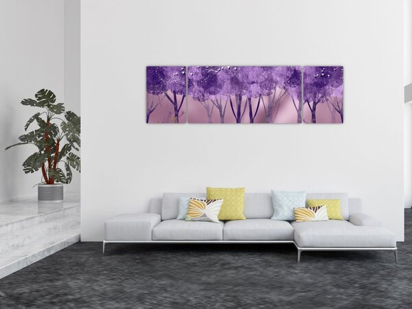 Obraz - Jeleń w magicznym lesie (170x50 cm)