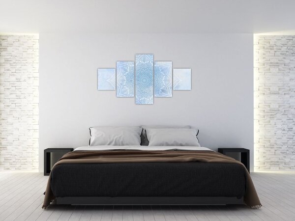 Obraz - Zimowa mandala (125x70 cm)