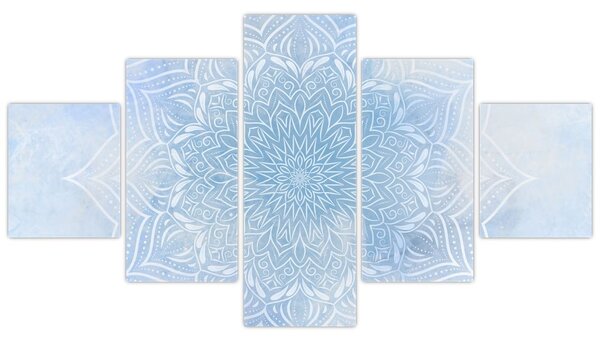 Obraz - Zimowa mandala (125x70 cm)