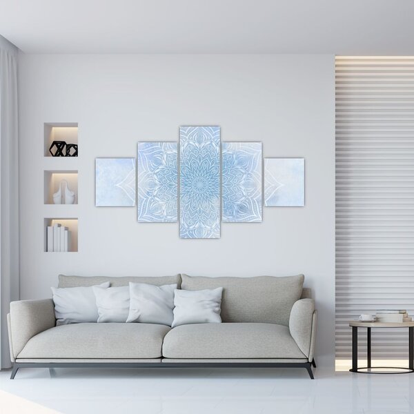Obraz - Zimowa mandala (125x70 cm)