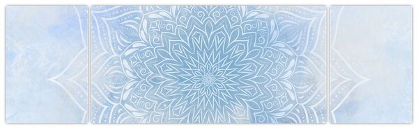 Obraz - Zimowa mandala (170x50 cm)