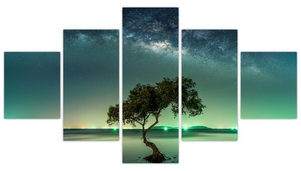 Obraz nocnego nieba (125x70 cm)