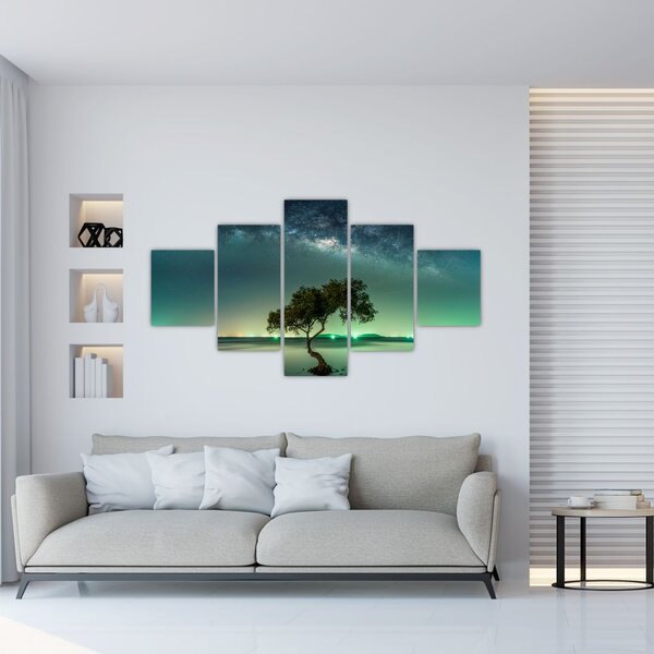Obraz nocnego nieba (125x70 cm)