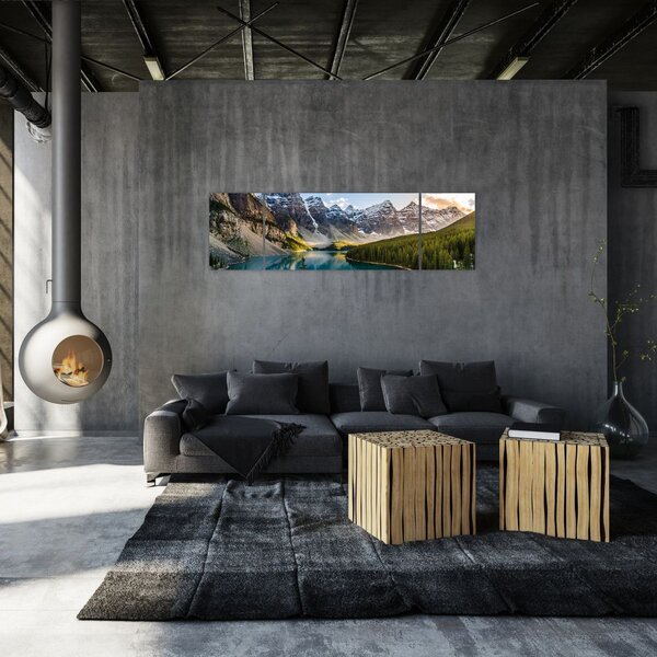 Obraz - Kanada, Park Narodowy Banff, Jezioro Moraine (170x50 cm)