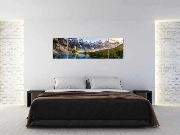 Obraz - Kanada, Park Narodowy Banff, Jezioro Moraine (170x50 cm)