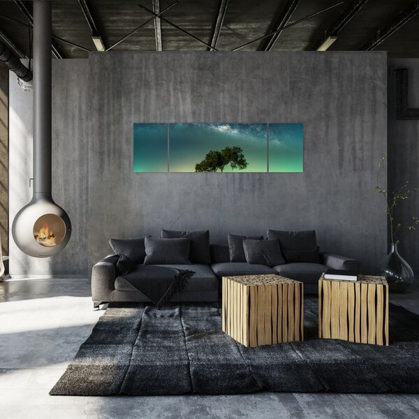 Obraz nocnego nieba (170x50 cm)