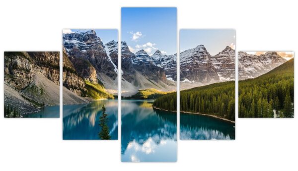 Obraz - Kanada, Park Narodowy Banff, Jezioro Moraine (125x70 cm)