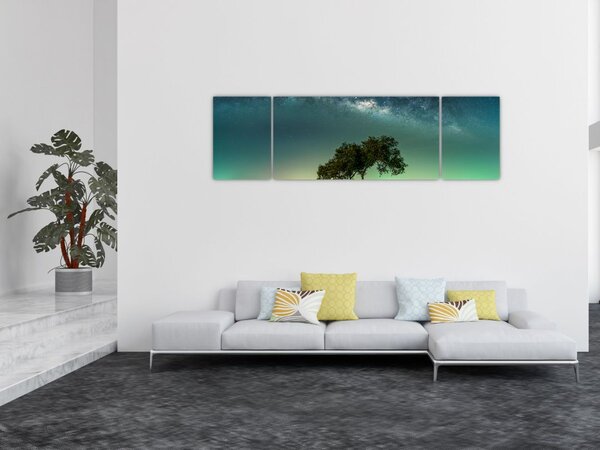 Obraz nocnego nieba (170x50 cm)