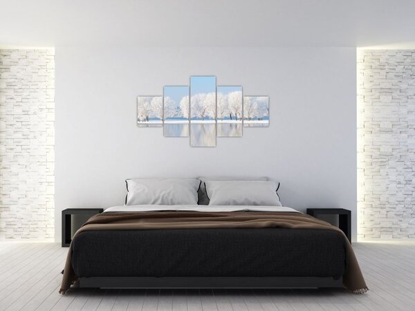 Obraz zimowego krajobrazu (125x70 cm)
