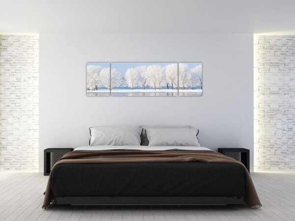 Obraz zimowego krajobrazu (170x50 cm)