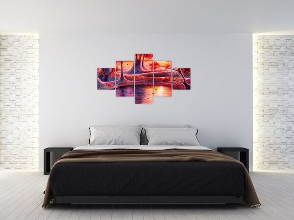 Obraz magicznego lasu (125x70 cm)