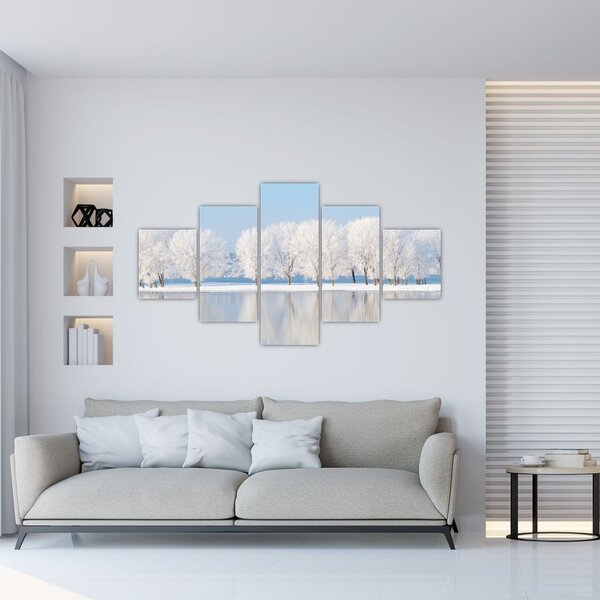 Obraz zimowego krajobrazu (125x70 cm)