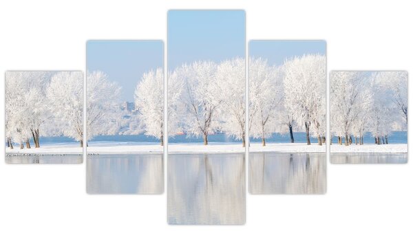 Obraz zimowego krajobrazu (125x70 cm)
