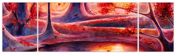 Obraz magicznego lasu (170x50 cm)
