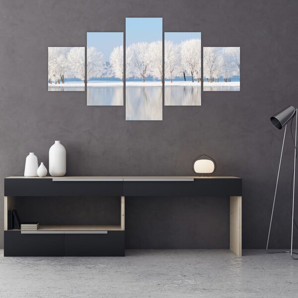 Obraz zimowego krajobrazu (125x70 cm)