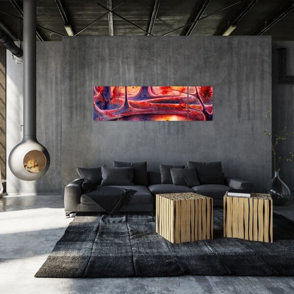 Obraz magicznego lasu (170x50 cm)