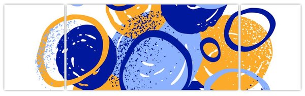 Obraz - Jasny motyw z kółkami (170x50 cm)