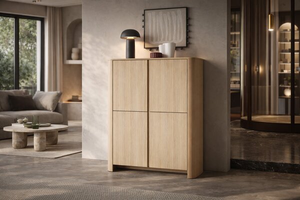 Komoda wysoka Sorrenti 103 cm - dąb vicenza