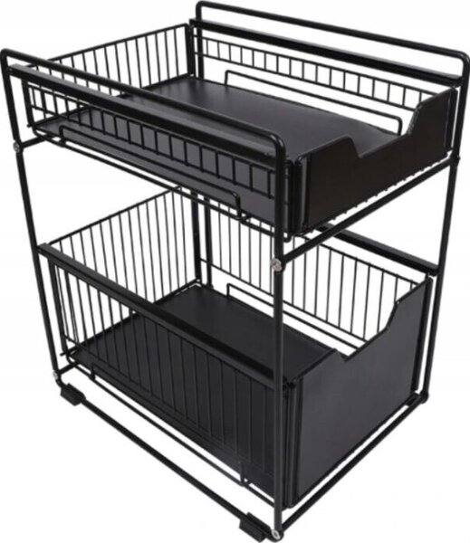Organizer Pod Zlew Kuchnia azienka Skadany 22Cm Czarna
