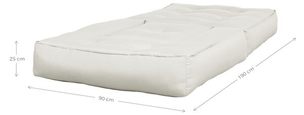 Rozkładany fotel z jasnobeżowym obiciem Karup Design Cube Natural