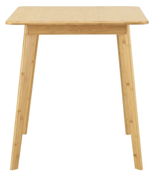 Stół do jadalni In And OutdoorMatch Chaim - Bambus - 70x70x75 cm - Kolory drewna - Nowoczesny design