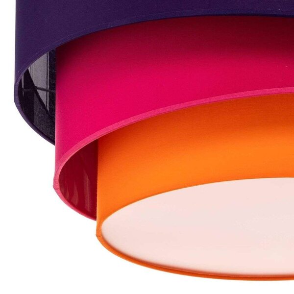 Euluna - Trio Lampa Sufitowa Ø60 Violet/Różowy/Pomarańczowy -