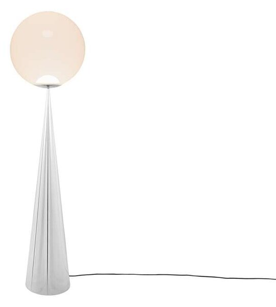 Tom Dixon - Globe Fat Lampa Podłogowa Opal/Silver