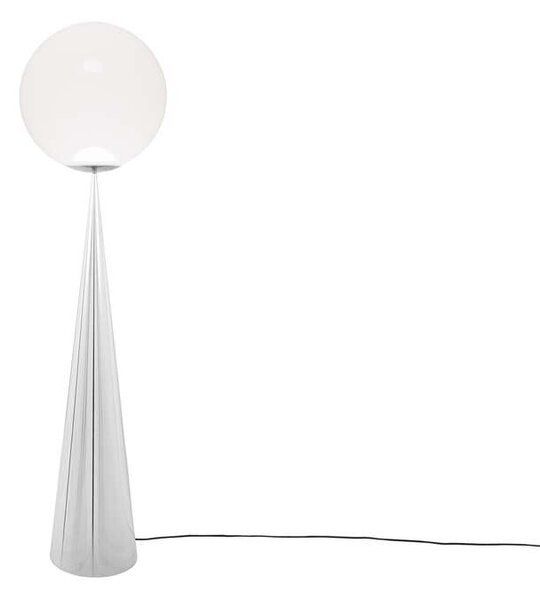 Tom Dixon - Globe Fat Lampa Podłogowa Opal/Silver