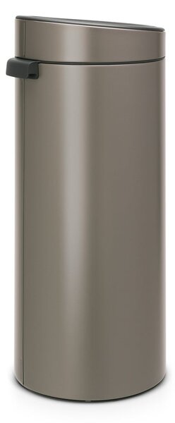 Szary stalowy kosz na śmieci otwierany na dotyk 30 l Touch Bin – Brabantia