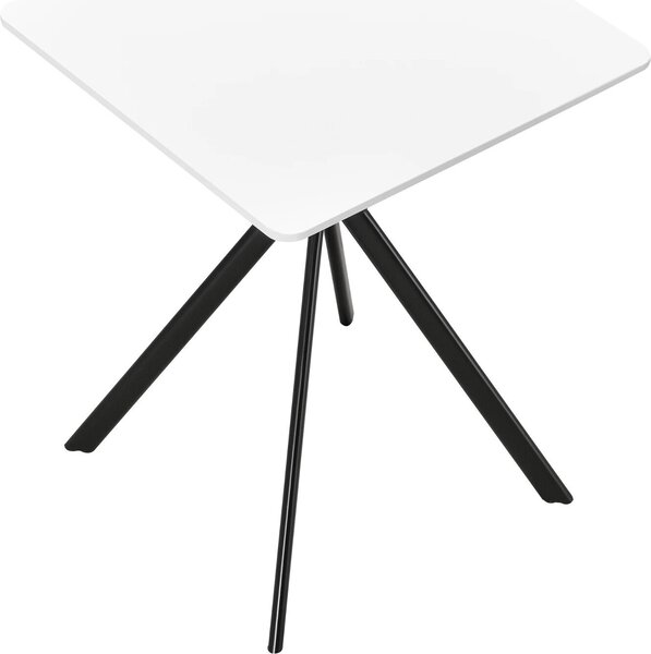 In And OutdoorMatch Stylowy stół do jadalni Cleve - Prostokątny - 60x60cm - Biały - MDF - Dekoracyjny design