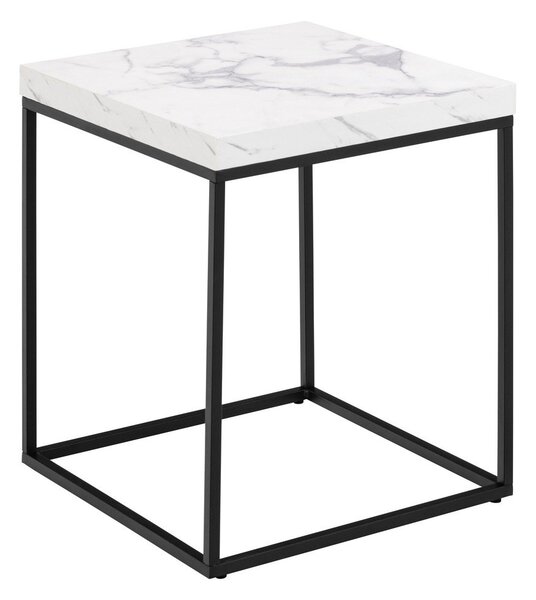 Stolik z blatem w dekorze marmuru 40x40 cm Barossa – Actona