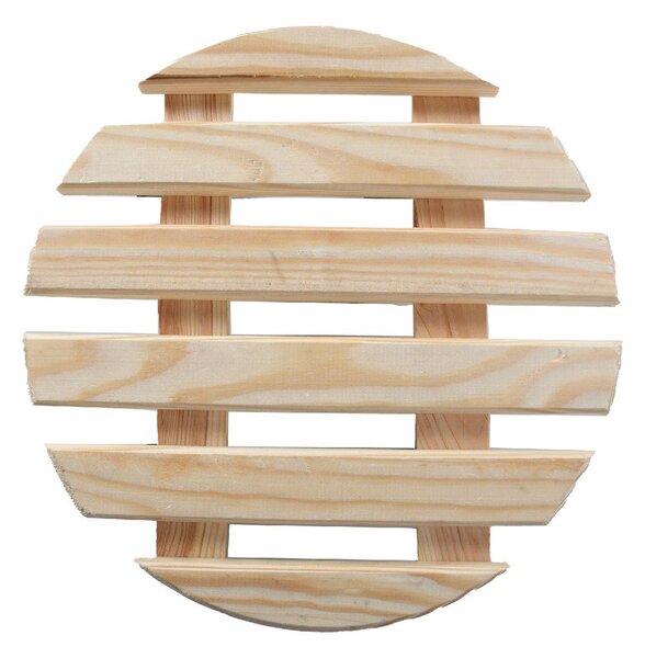 Drewniany kwietnik na kółkach ø 29 cm (wysokość 8 cm) Indoor – Esschert Design