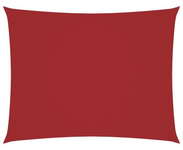 Prostokątny żagiel ogrodowy, tkanina oxford, 3,5x5 m, czerwony