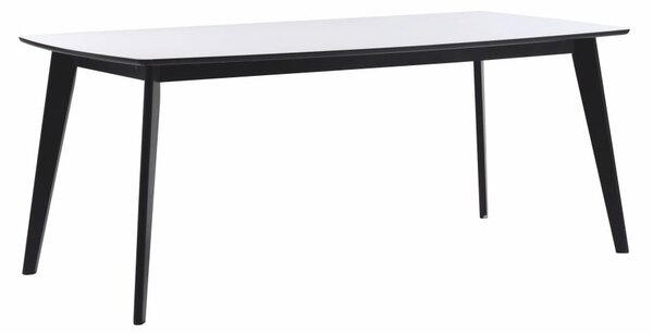 Czarno-biały stół Rowico Griffin, 190 x 90 cm