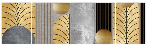 Obraz - Złote dekory (170x50 cm)