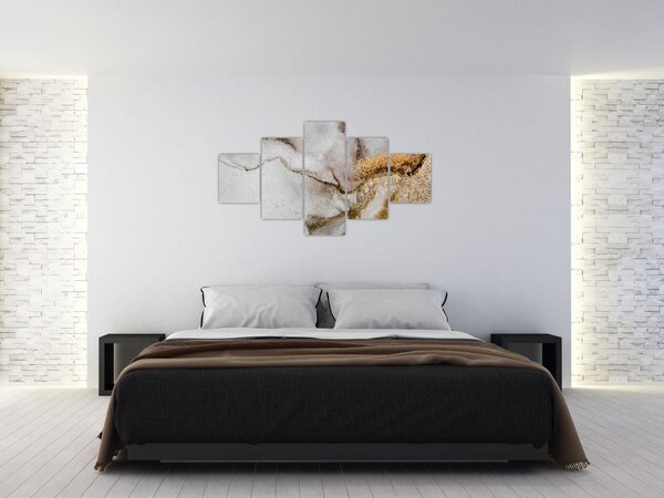 Obraz - Atrament marmurkowy (125x70 cm)
