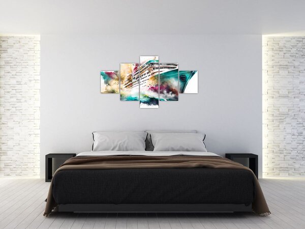 Obraz - Akwarela morska (125x70 cm)