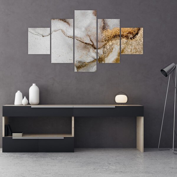 Obraz - Atrament marmurkowy (125x70 cm)
