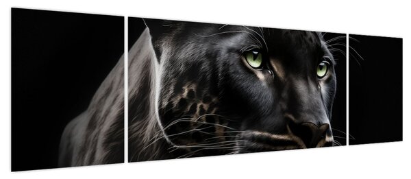 Obraz - Czarna Pantera (170x50 cm)