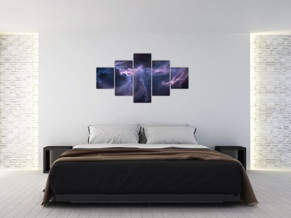 Obraz - Kosmiczna mgławica (125x70 cm)