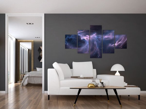 Obraz - Kosmiczna mgławica (125x70 cm)