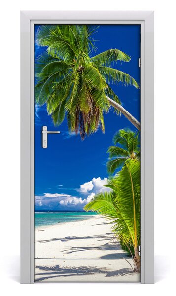 Naklejka fototapeta na drzwi Tropikalna plaża