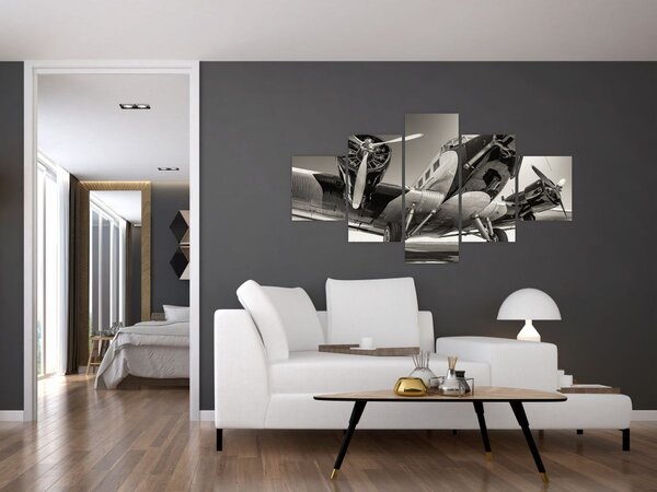 Obraz - Historyczne samoloty (125x70 cm)