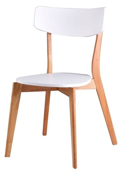 Zestaw 4 białych krzeseł sømcasa Ava