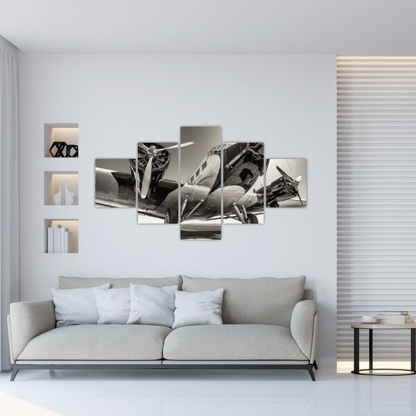 Obraz - Historyczne samoloty (125x70 cm)